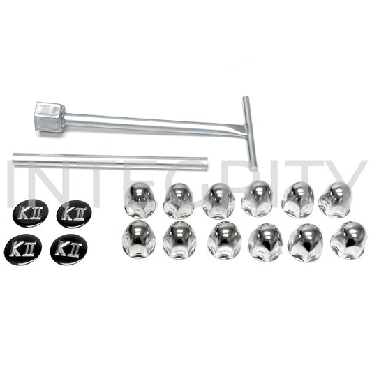 Newmar RV Hub Cover Full Set (Front & Rear) 22.5" x 7.5" Wheels 157620