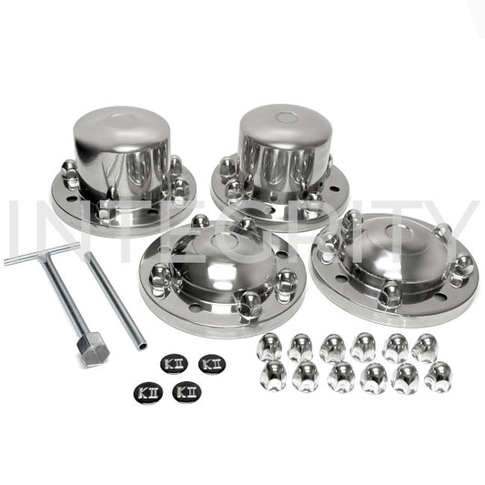 Newmar RV Hub Cover Full Set (Front & Rear) 22.5" x 7.5" Wheels 157620
