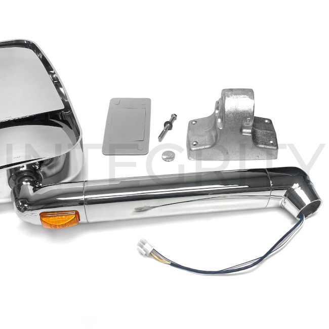 Newmar RV Driver Side 17.5" Chrome Mirror Head Assembly with 12" Arm 130767B