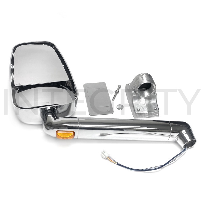 Newmar RV Driver Side 17.5" Chrome Mirror Head Assembly with 12" Arm 130767B