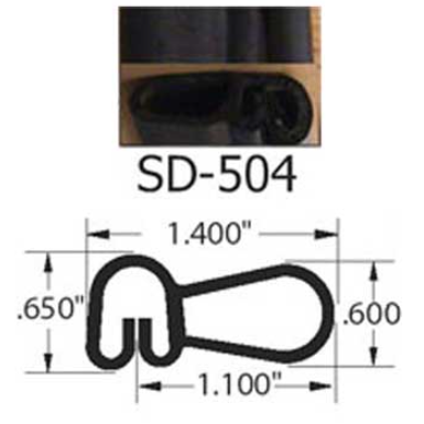Newmar RV Rubber Bulb Seal 21289