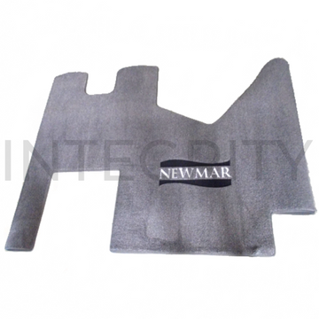 Newmar RV Cockpit Mat with Logo in Gray 65 in. x 39.25 in 138685