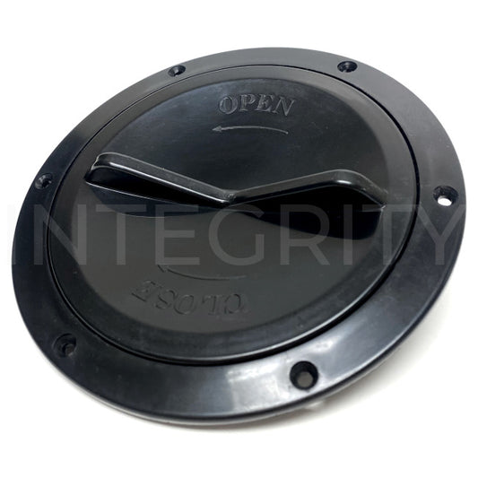 Newmar RV Access Port With Lip Black 5" Opening 23812
