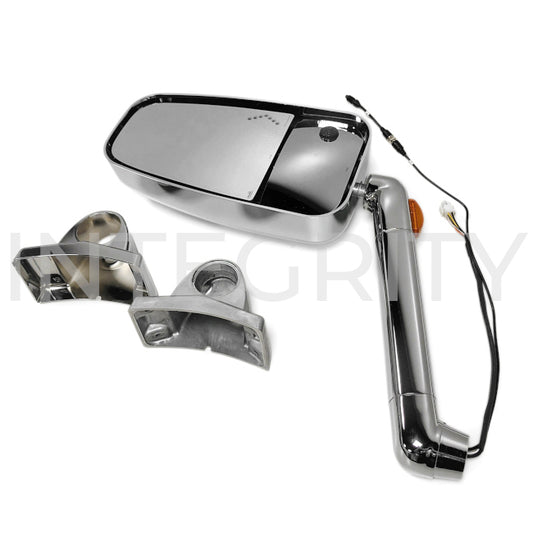 RV Passenger Side 17.5" Chrome Mirror Head Assembly with 18-3/8" Arm (to fit Newmar 130768E)