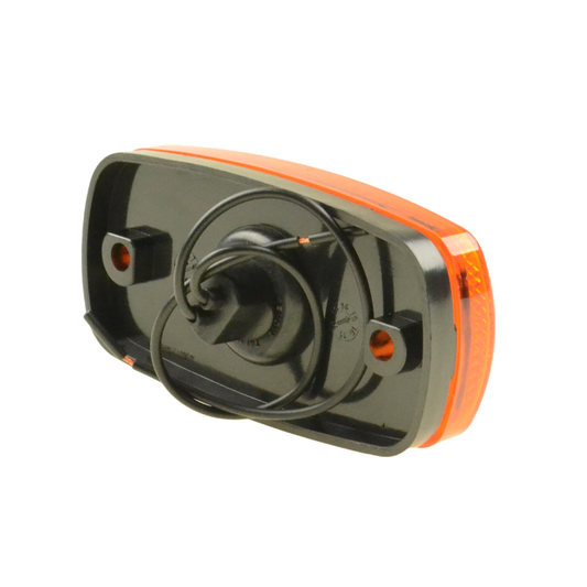 RV Amber Clearance Light Incandescent, Black Base (to fit Newmar 129114)