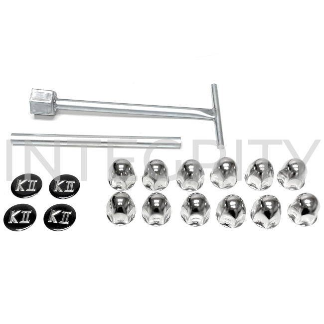 Newmar RV Hub Cover Full Set (Front & Rear) 22.5" x 7.5" Wheels 157620