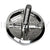 Newmar RV Threaded Nut Logo for LH / Driver Side Tag Axle 023862