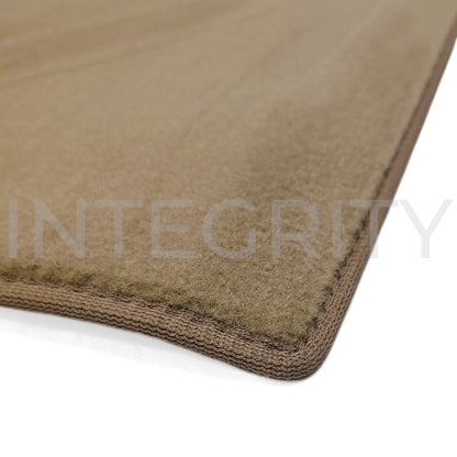 RV Cockpit Mat with Logo in Sand 66.03" x 53.75" (to fit Newmar 161210A)