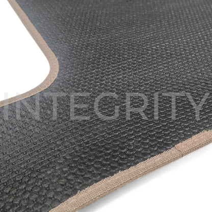RV Cockpit Mat with Logo in Sand 66.03" x 53.75" (to fit Newmar 161210A)
