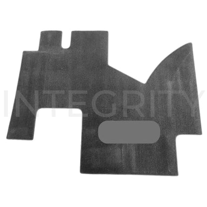 RV Cockpit Mat with Logo in Gray 53.75" x 67.875" (to fit Newmar 138454)