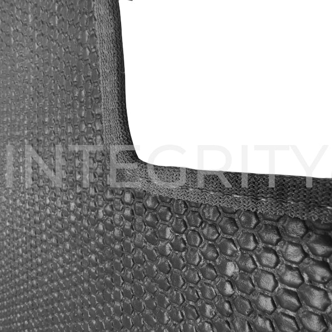 RV Cockpit Mat with Logo in Gray 53.75" x 67.875" (to fit Newmar 138454)