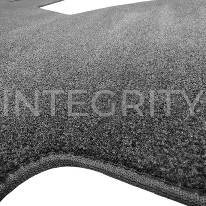 RV Cockpit Mat with Logo in Gray 53.75" x 67.875" (to fit Newmar 138454)