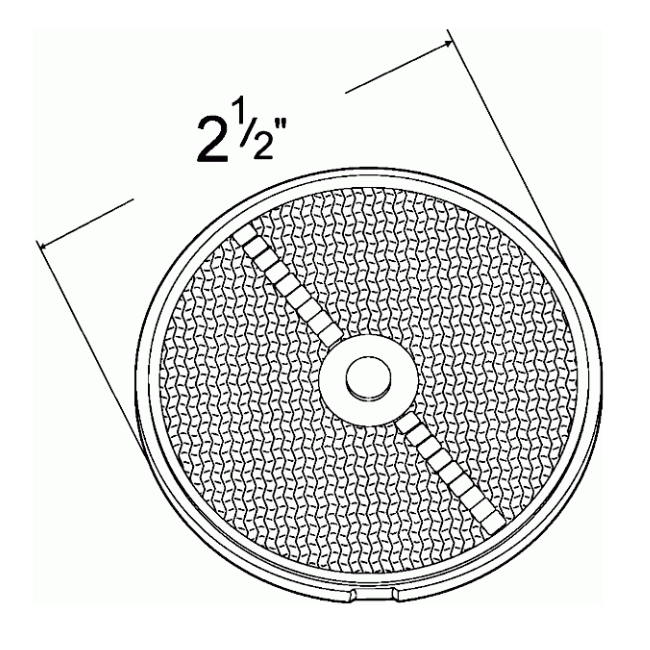 Newmar RV Reflector Marker Red 2.5" Round 100141