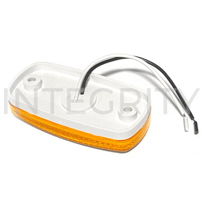 Newmar RV Amber LED Clearance Light w/ White Base 129114B