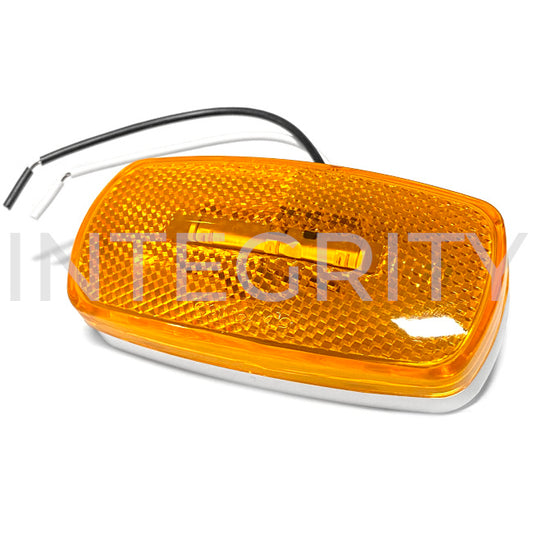 Newmar RV Amber LED Clearance Light w/ White Base 129114B