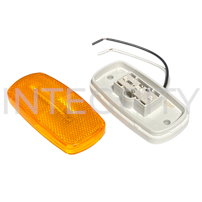 Newmar RV Amber LED Clearance Light w/ White Base 129114B