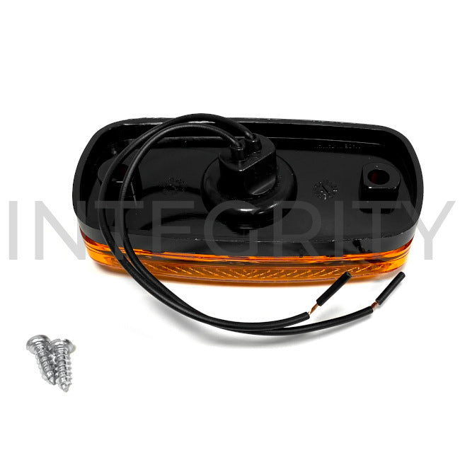 RV Amber Clearance Light Incandescent, Black Base (to fit Newmar 129114)
