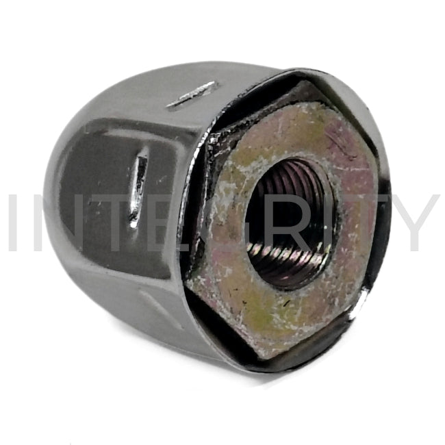 RV Chrome Lug Nut w/ Cover for 14mm Stud (to fit Newmar 157619D)