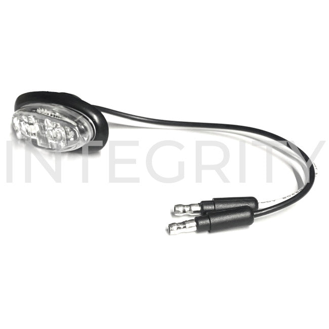 RV Clearance Light Rear Oval, Red LED w/ Clear Lens (to fit Newmar 039646)