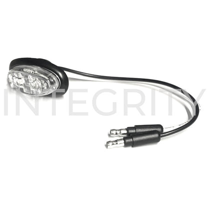 RV Clearance Light Rear Oval, Red LED w/ Clear Lens (to fit Newmar 039646)