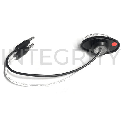 RV Clearance Light Rear Oval, Red LED w/ Clear Lens (to fit Newmar 039646)