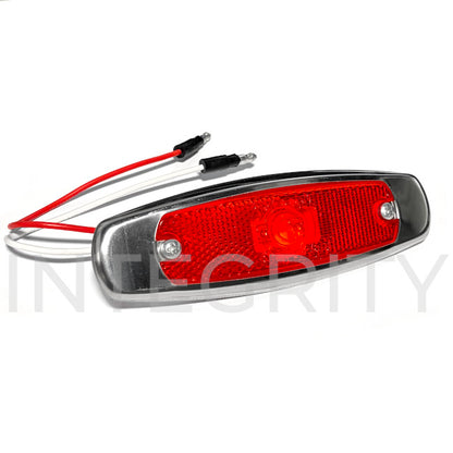 RV Clearance Light LED Red w/ Bezel Grote 47252