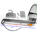 Newmar RV Passenger Side 17.5" Chrome Mirror Head Assembly with 22" Arm 130767D