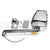 Newmar RV Passenger Side 17.5" Chrome Mirror Head Assembly with 22" Arm 130767D