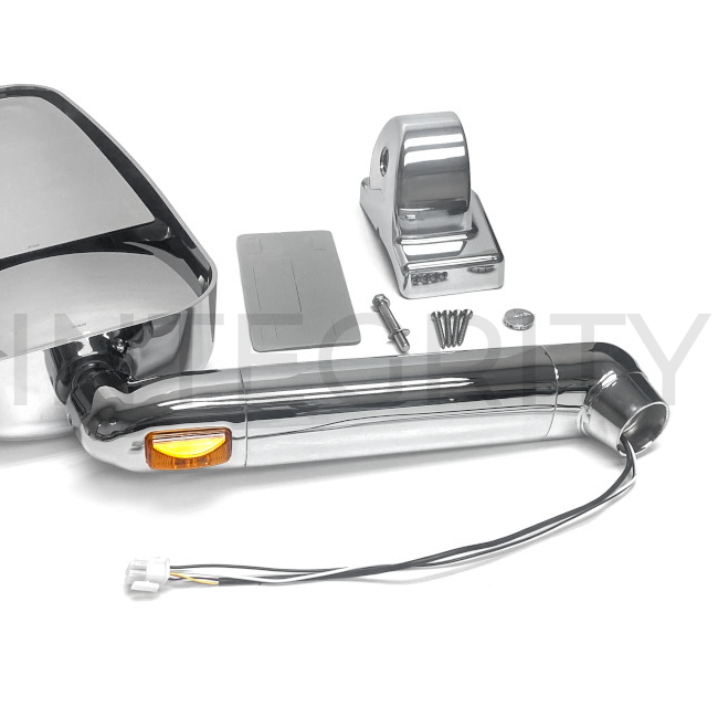 Newmar RV Driver Side 17.5" Chrome Mirror Head Assembly with 17" Arm 141898B