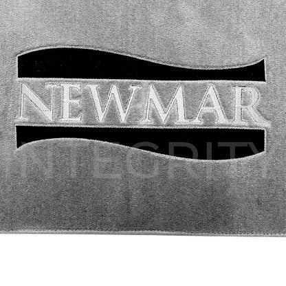 Newmar RV Cockpit Mat with Logo in Gray 62.11 in. x 54.11 in. 166442