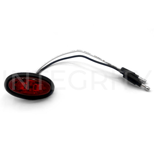 RV Clearance Light Rear Oval, Red LED w/ Red Lens (to fit Newmar 119736)