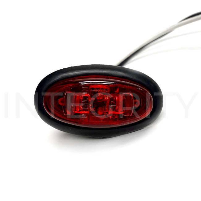 RV Clearance Light Rear Oval, Red LED w/ Red Lens (to fit Newmar 119736)