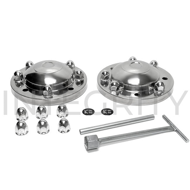 Newmar RV Front Hub Cover Half Set 22.5" x 7.5" Wheels 157620D