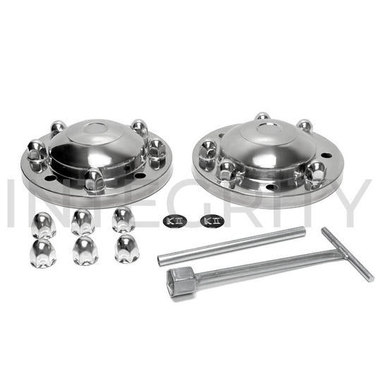 Newmar RV Front Hub Cover Half Set 22.5" x 7.5" Wheels 157620D