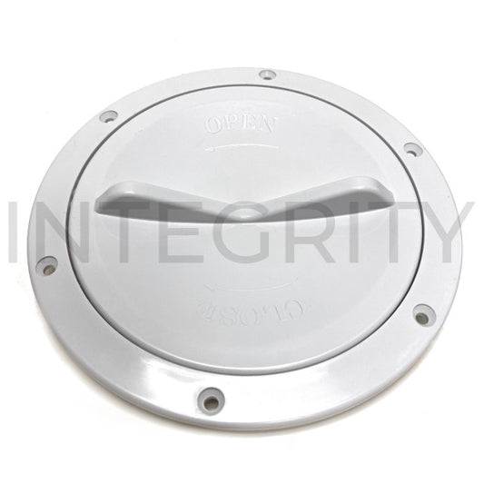 Newmar RV Access Port With Lip White 5" Opening 49736