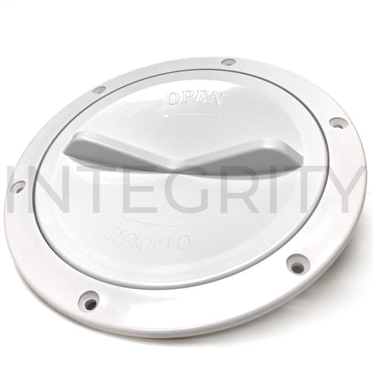 Newmar RV Access Port With Lip White 5" Opening 49736