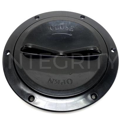 Newmar RV Access Port With Lip Black 5" Opening 23812