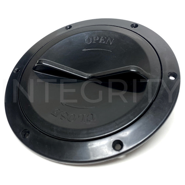 Newmar RV Access Port With Lip Black 5" Opening 23812