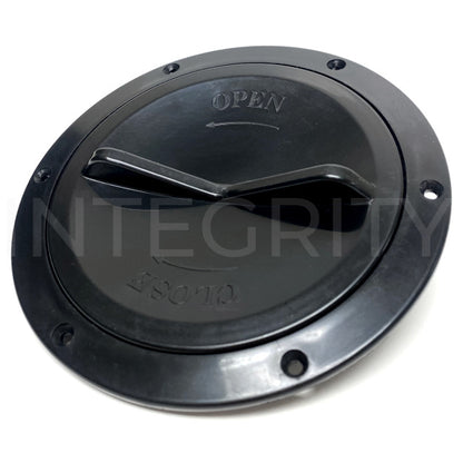 Newmar RV Access Port With Lip Black 5" Opening 23812